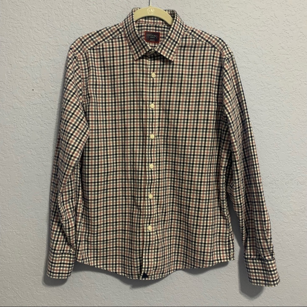 UNTUCKit Cascina Men’s Plaid Button Up Long Sleeve Shirt